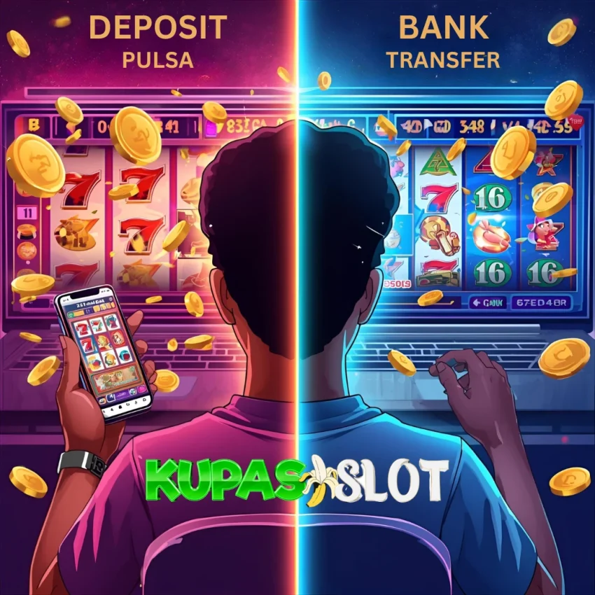 Perbandingan deposit pulsa dan bank untuk strategi main slot Kupas Slot